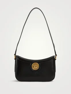 Small Horse Medal Leather Shoulder Bag