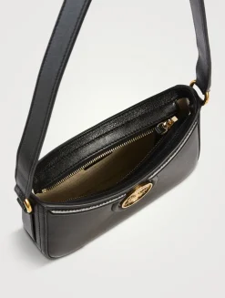 Small Horse Medal Leather Shoulder Bag