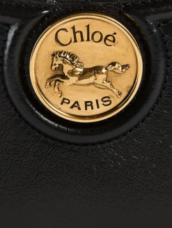 Small Horse Medal Leather Shoulder Bag