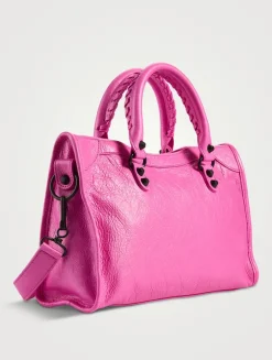 Small Le City Leather Satchel