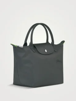 Small Le Pliage Green Top Handle Bag