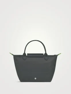 Small Le Pliage Green Top Handle Bag