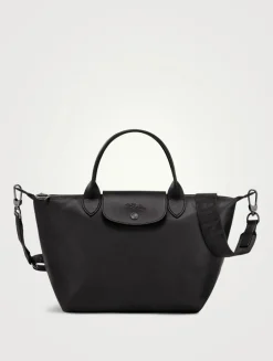 Small Le Pliage Xtra Leather Top Handle Bag