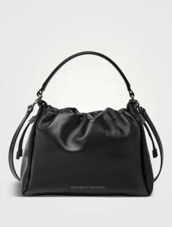 Small Leather Mellow Bag