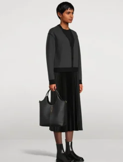 Small Leather Shopping Bag