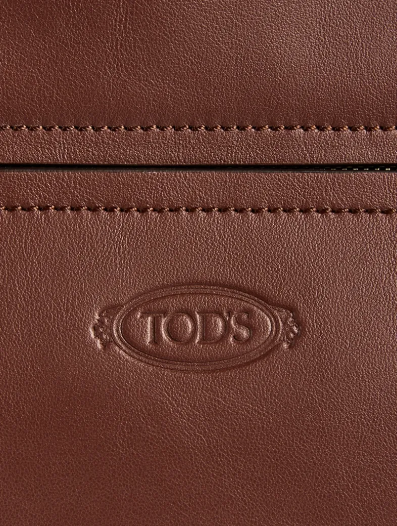 Small Magenta Leather Crossbody Bag