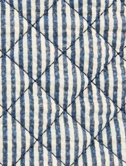 Small Metro Deluxe Seersucker Tote Bag In Stripe Print