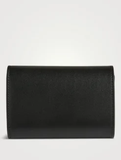 Small Pebble Leather Wallet