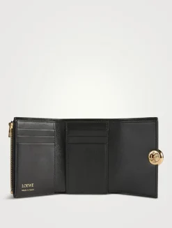 Small Pebble Leather Wallet