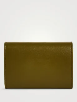 Small Pebble Leather Wallet