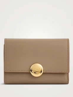 Small Pebble Leather Wallet