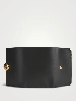 Small Pebble Leather Wallet