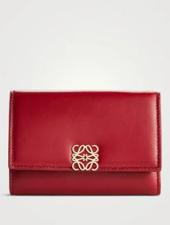 Small Puffer Anagram Leather Wallet