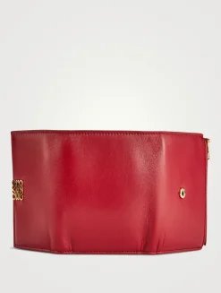 Small Puffer Anagram Leather Wallet