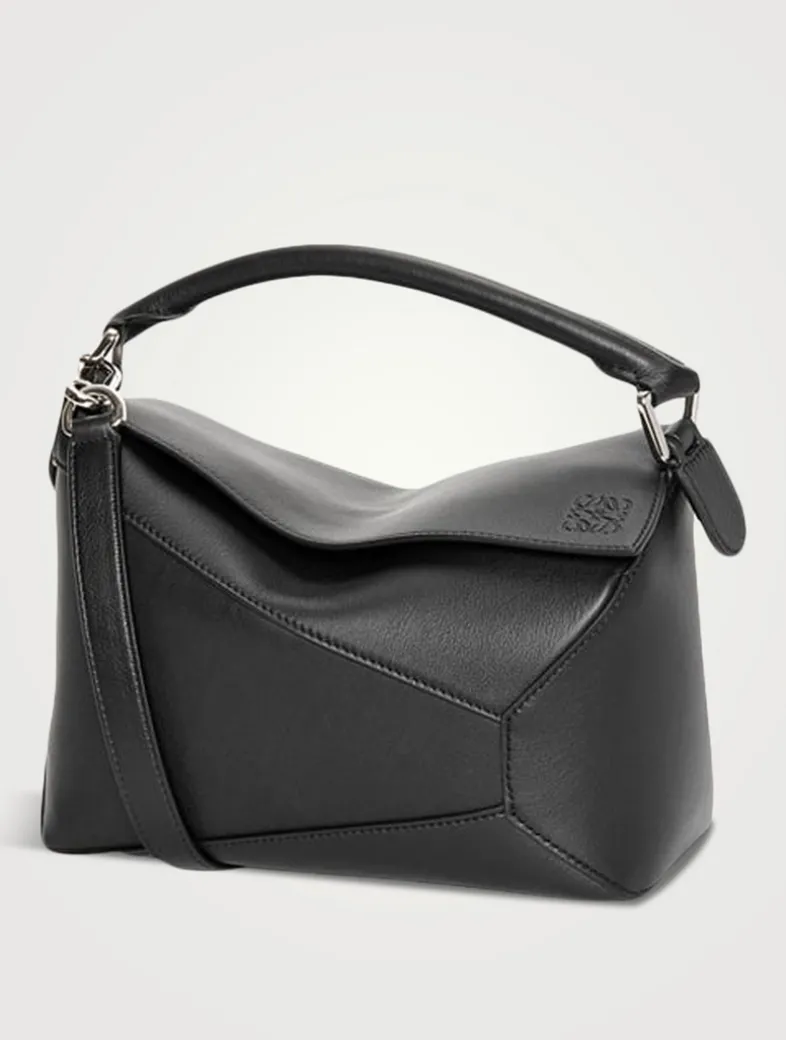 Small Puzzle Edge Leather Bag