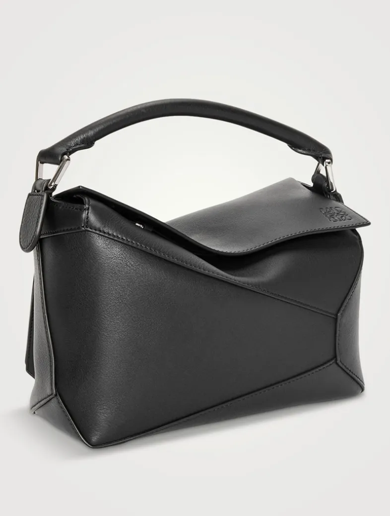 Small Puzzle Edge Leather Bag