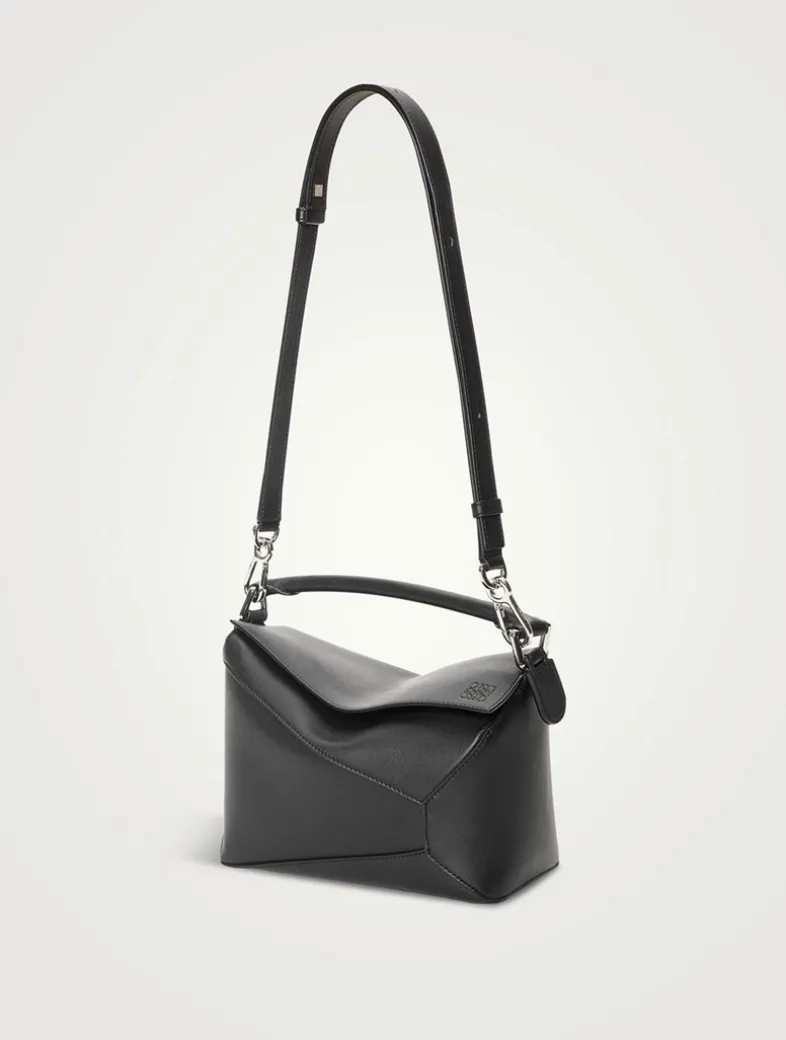 Small Puzzle Edge Leather Bag