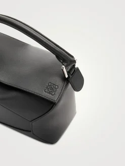 Small Puzzle Edge Leather Bag
