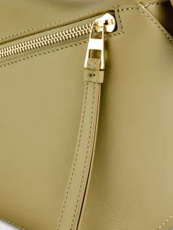 Small Puzzle Edge Leather Bag