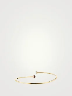 Small Quatre Classique 18K Gold Necklace With Brown PVD And Diamonds