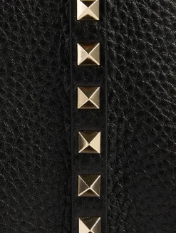 Small Rockstud Leather Tote Bag