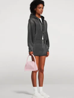 Small Ryan Crystal Rib-Knit Shoulder Bag