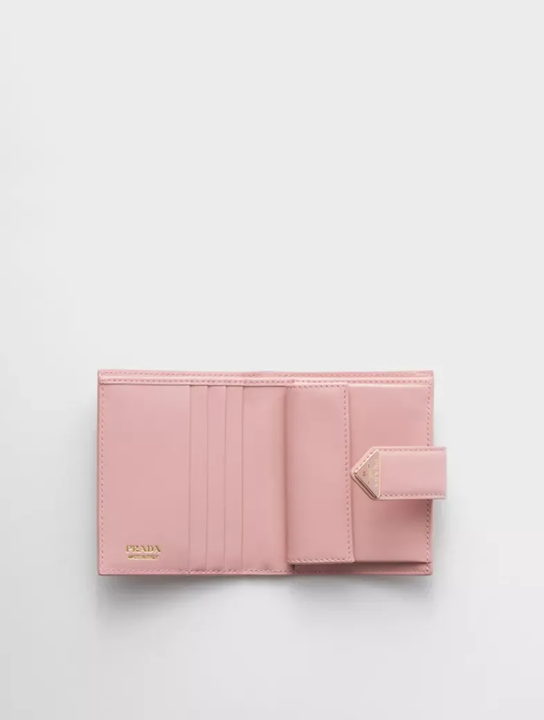 Small Saffiano And Smooth Leather Wallet