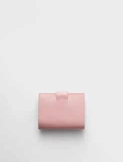 Small Saffiano And Smooth Leather Wallet