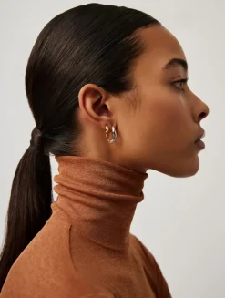 Small Savi Signature Hoop Earrings