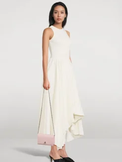 Small Skull Croc-Embossed Leather Crossbody Bag