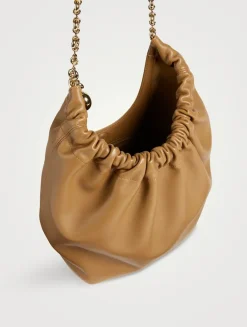Small Squeeze Leather Shoulder Bag