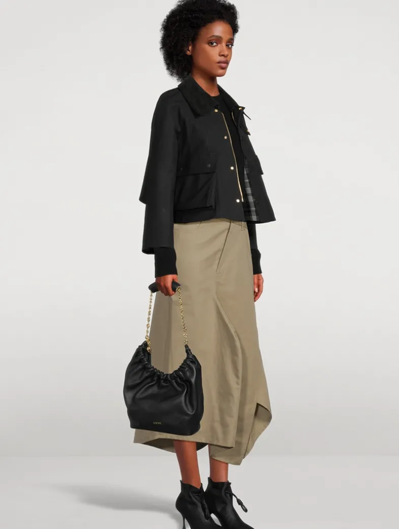 Small Squeeze Leather Shoulder Bag