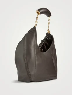 Small Squeeze Leather Shoulder Bag