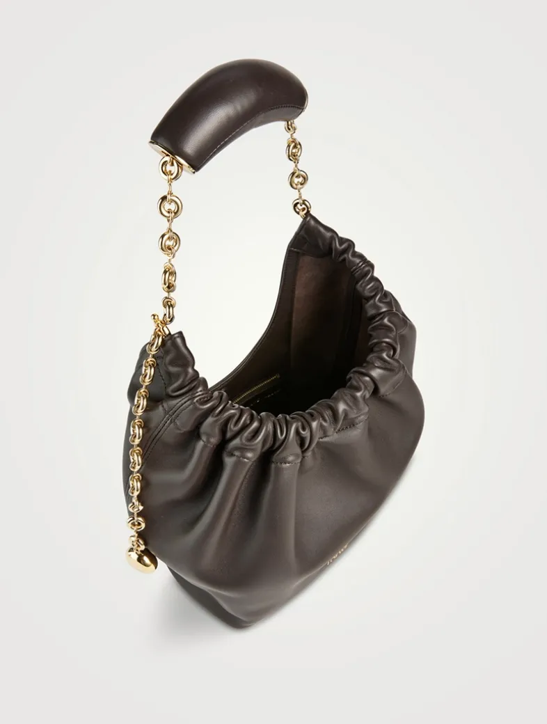 Small Squeeze Leather Shoulder Bag