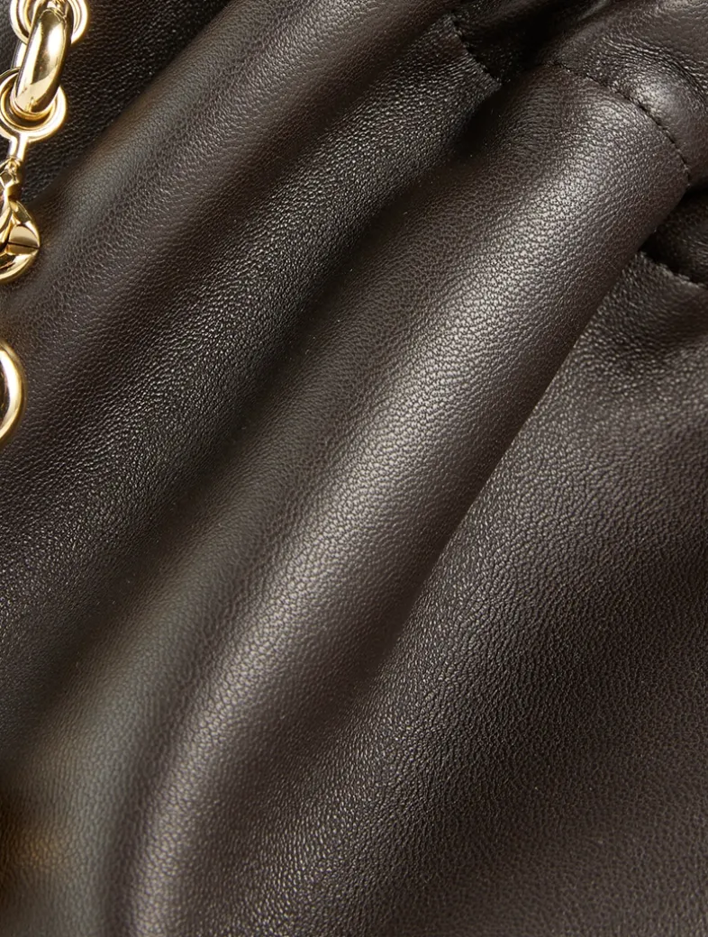 Small Squeeze Leather Shoulder Bag