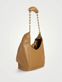Small Squeeze Leather Shoulder Bag
