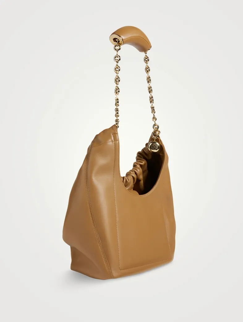 Small Squeeze Leather Shoulder Bag
