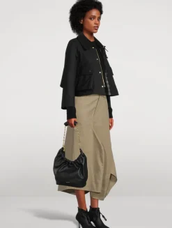 Small Squeeze Leather Shoulder Bag