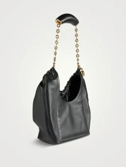 Small Squeeze Leather Shoulder Bag