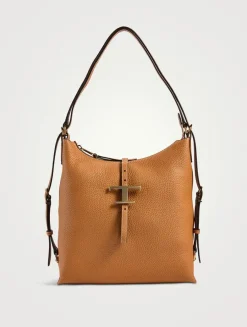 Small T Timeless Leather Shoulder Bag