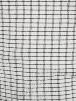 Smocked Slip Dress In Check Print