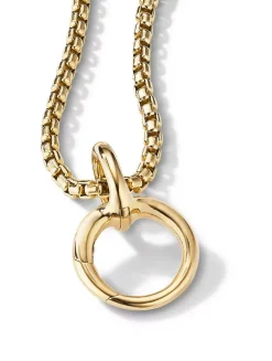 Smooth Amulet Holder In 18k Yellow Gold