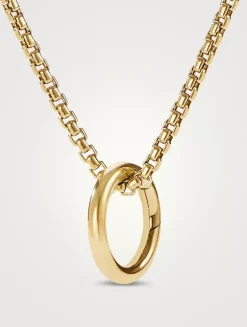 Smooth Amulet Holder In 18k Yellow Gold