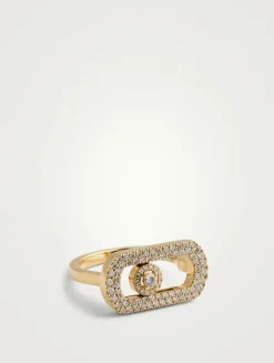 So Move Pavé 18K Gold Ring With Diamonds