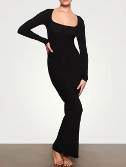 Soft Lounge Long-Sleeve Dress