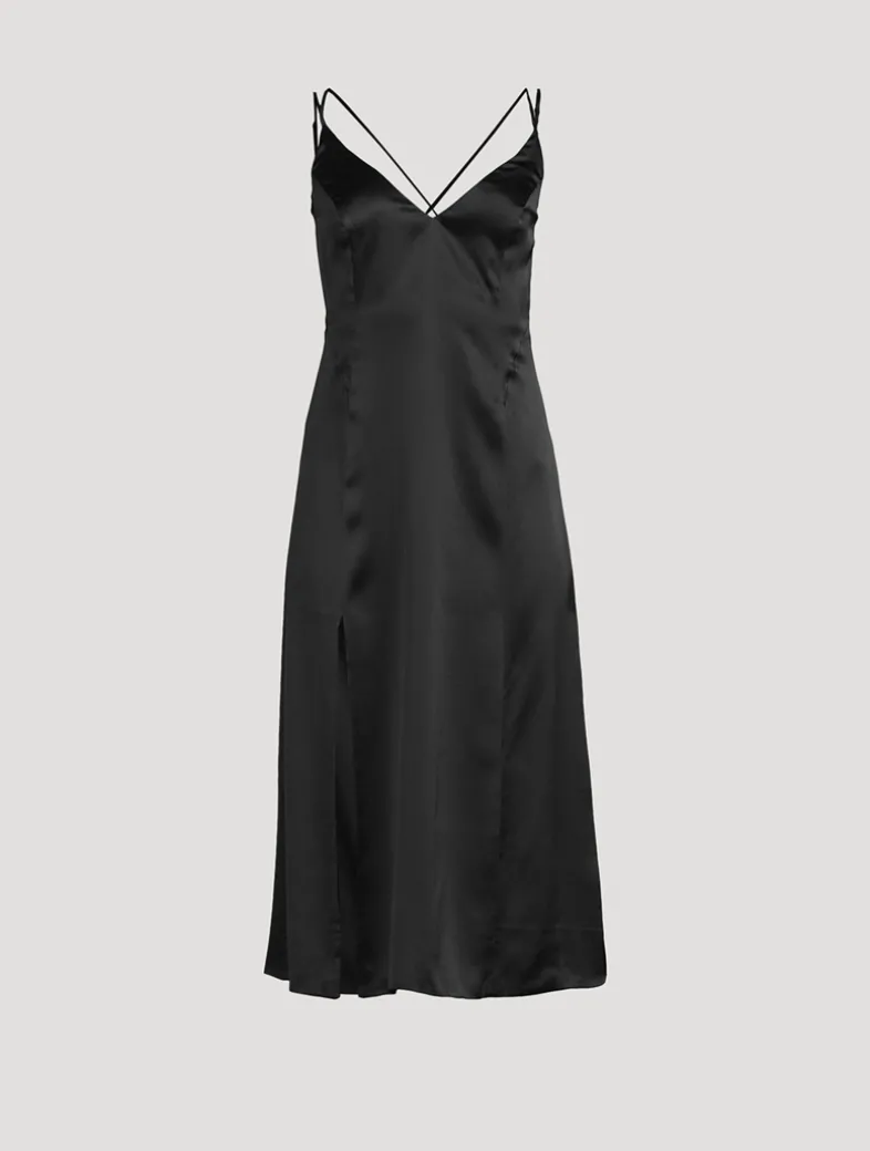 Soie Tie-Back Silk Slip Dress