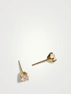 Solitaire Studs With Long Tassel Ear Jackets