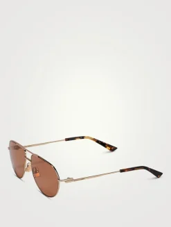 Split Aviator Sunglasses