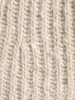 Split-Hem Ribbed Cardigan