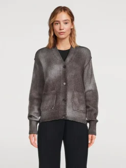 Sprayed Cardigan